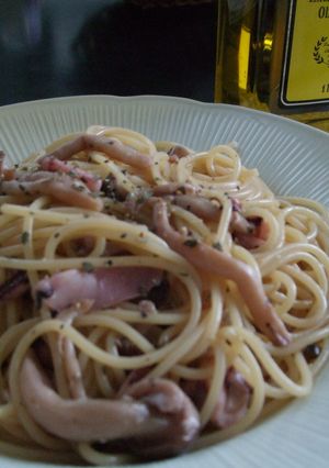 いかとしめじのパスタ-レシピのメイン写真
