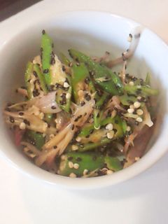 オクラとみょうが美味しいゴマゴマ〜-レシピのメイン写真