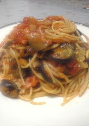 なすとトマトのスパゲティ-レシピのメイン写真