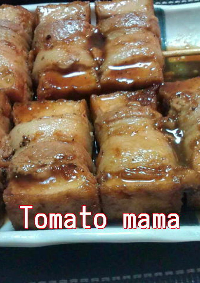 厚揚げの豚バラ巻き＆焼きトン-レシピのメイン写真