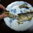 鮎の塩焼きの骨抜き