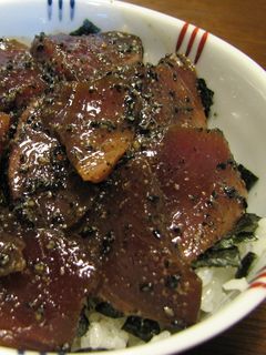 ねっとりウマイ!かつおのゴマ漬け丼-レシピのメイン写真