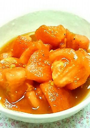 トマトのカレー風味マリネ-レシピのメイン写真