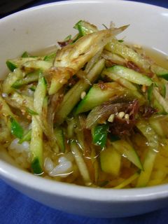 夏にさっぱり!!きゅうりの冷茶漬け☆-レシピのメイン写真