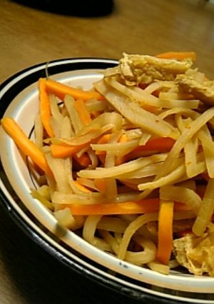 エコな歯ごたえキンピラ-レシピのメイン写真