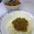 カレー肉味噌そうめん♪