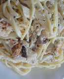 ホタテタラコエリンギのレモンで爽快パスタ