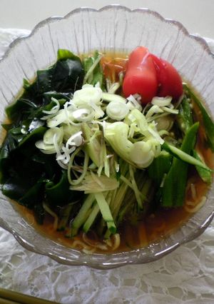 キュウリもトマトもラーメンのトッピング~-レシピのメイン写真