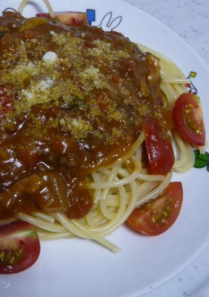 W香味野菜のキーマカレー風＆パスタ-レシピのメイン写真