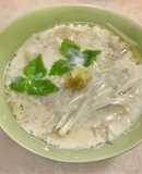 レンジ無調整豆乳&酢でカニ缶茶碗蒸し風