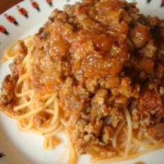 รูปของ すぐできるミートソーススパゲティ