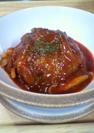 ふっくら♡ジューシ～煮込みハンバーグ-レシピのメイン写真