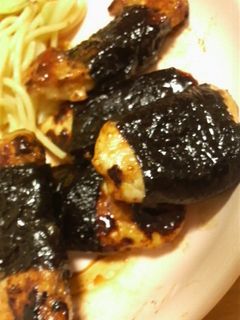 バター醤油で★鶏胸のり巻き-レシピのメイン写真