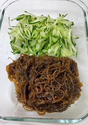 簡単　もずくときゅうりのシンプル酢の物-レシピのメイン写真