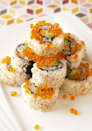 焼さけあらほぐしのアラスカンこぼれ寿司-レシピのメイン写真