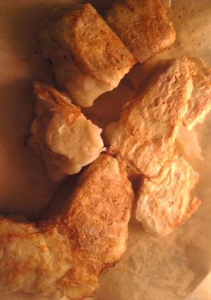 高野豆腐の塩生姜上新粉焼き-レシピのメイン写真