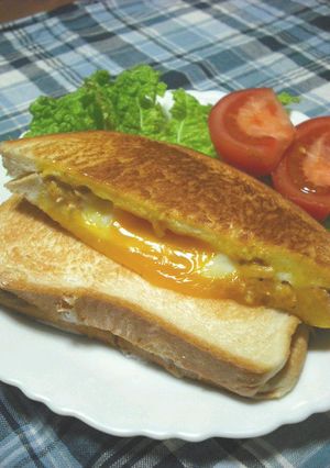 朝食＆ランチに★ツナ卵チーズホットサンド-レシピのメイン写真