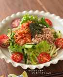 ☆キムチとツナのピリ辛サラダうどん☆