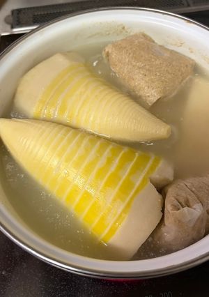 筍の簡単下処理〜糠はお茶パックにイン!-レシピのメイン写真