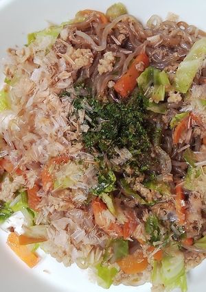 しらたきと大豆ミートの焼きそば-レシピのメイン写真