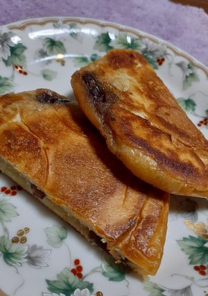 ネオバターロールで♪あんこ入りぺちゃパン-レシピのメイン写真
