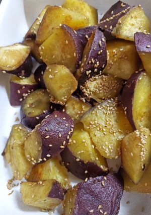 レンジで時短〜さつま芋のバターソテー-レシピのメイン写真