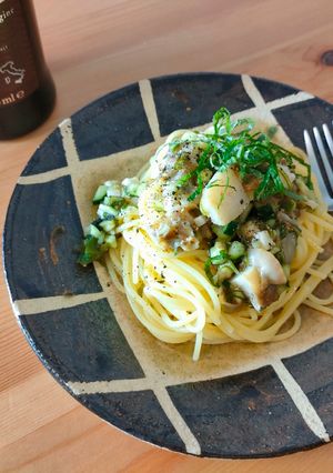 たっぷり夏野菜とホタテのだし。冷製パスタ-レシピのメイン写真