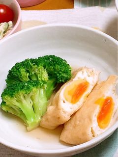 簡単!油揚げの卵とじ(^^♪-レシピのメイン写真