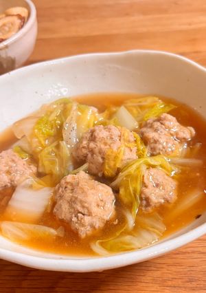 白菜と肉団子のオイスター煮☆今日の夕飯-レシピのメイン写真