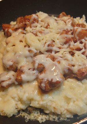 背徳 マッシュポテト × チキン-レシピのメイン写真