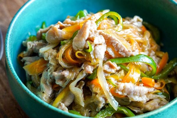 お肉やわらか♡電子レンジで完結！簡単チャプチェ