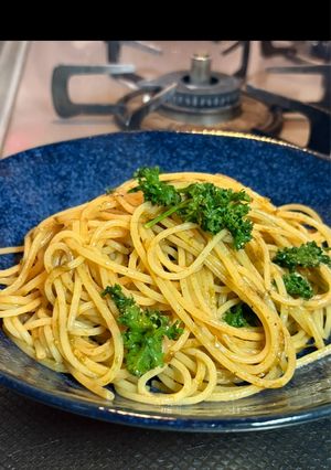 ワンパン、パセリと柚子胡椒のパスタ-レシピのメイン写真