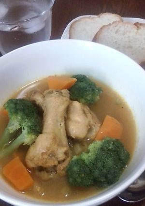 チキンと野菜ごろごろスープカレー-レシピのメイン写真