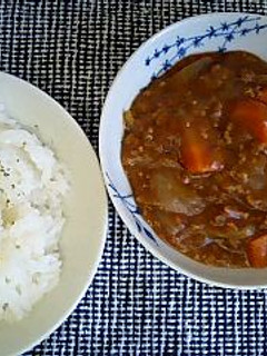 ひき肉カレー-レシピのメイン写真