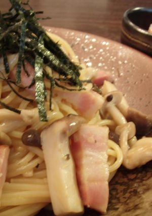 鶏とキノコの和風カルボナーラ☆-レシピのメイン写真