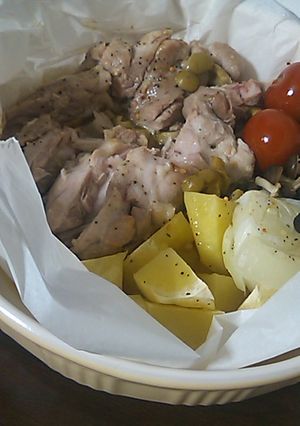 鶏肉と野菜のオリーブオーブン焼き-レシピのメイン写真