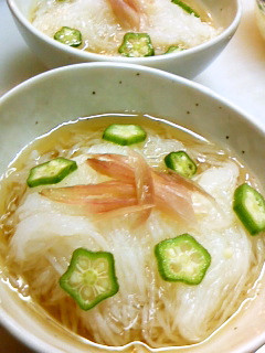 ネバネバしな~い!シャキシャキ長いも素麺-レシピのメイン写真