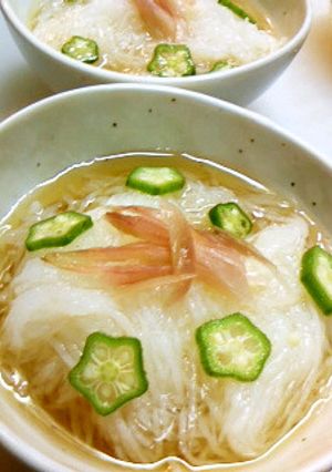 ネバネバしな～い！シャキシャキ長いも素麺-レシピのメイン写真