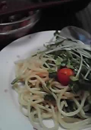 昔バイト先で習った明太子パスタ-レシピのメイン写真