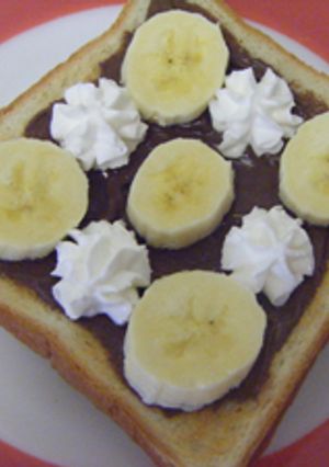 チョコバナナホイップトースト-レシピのメイン写真