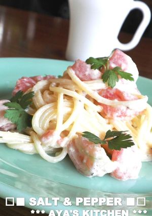 *トマト＆クリームチーズ★冷製パスタ*-レシピのメイン写真