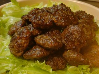 合びき肉のつくね風