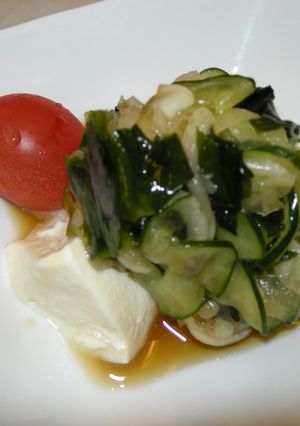 超簡単！豆腐でヘルシーサラダ-レシピのメイン写真
