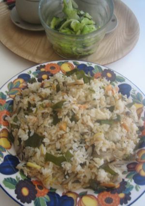 わかめときのこと鮭の炒飯-レシピのメイン写真