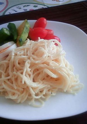 オリーブオイル風味のホワイトソースパスタ-レシピのメイン写真