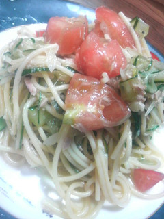 夏野菜のヘルシー冷製パスタ-レシピのメイン写真