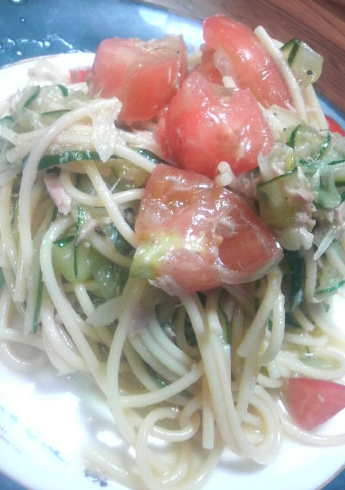 夏野菜のヘルシー冷製パスタ-レシピのメイン写真