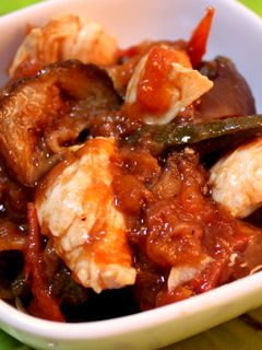 鶏と夏野菜のバルサミコ酢&トマト煮こみ-レシピのメイン写真