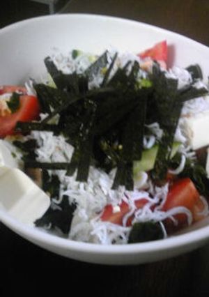 わかめと豆腐のコクうまサラダ☆-レシピのメイン写真