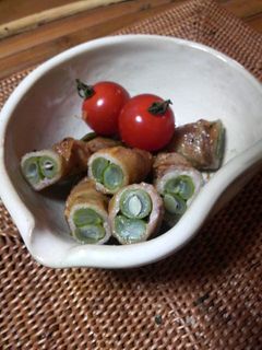 豚肉いんげん巻きでしょうが焼き!-レシピのメイン写真